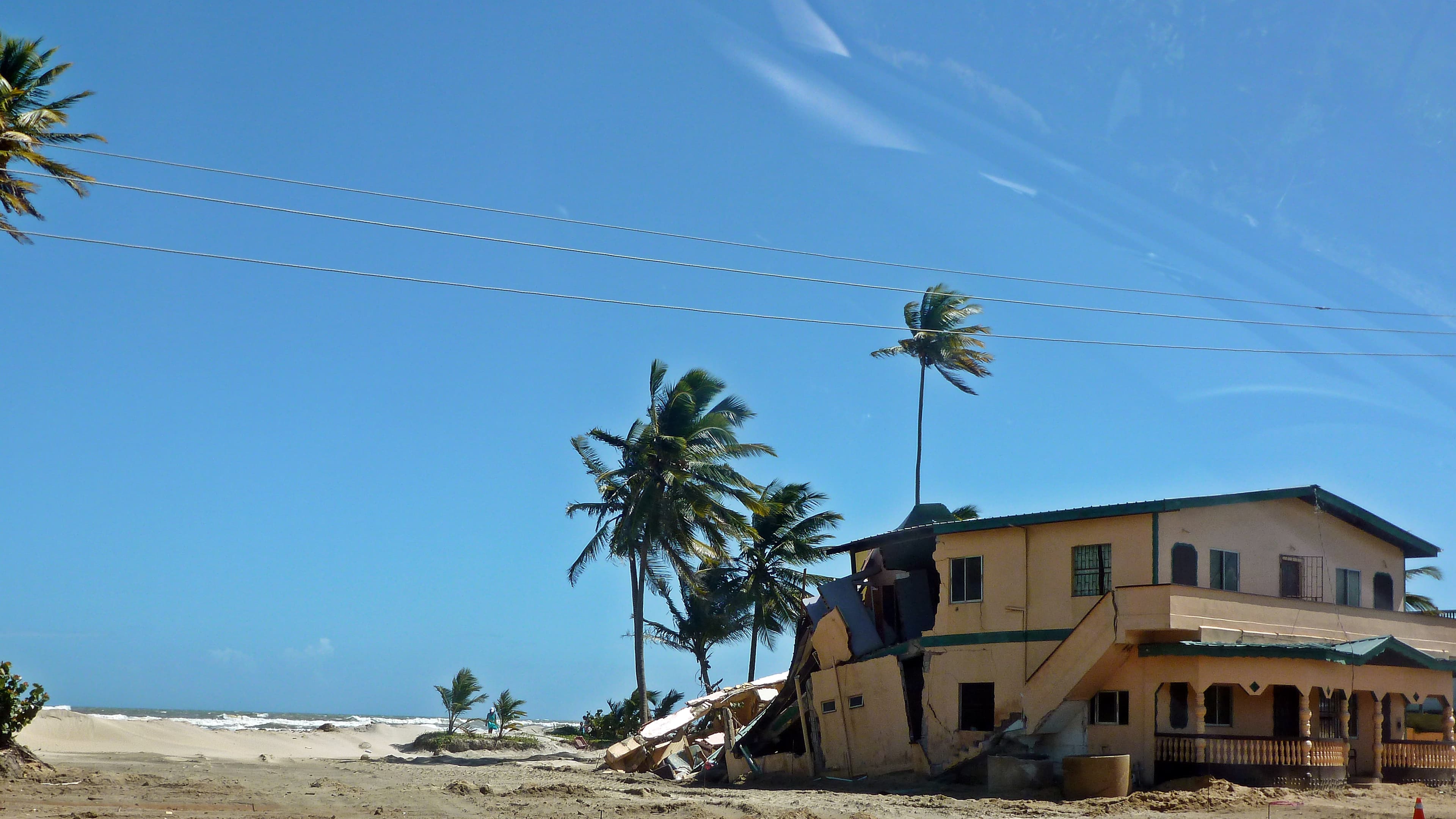 Coastal effects at Manzanilla Bay, Trinidad