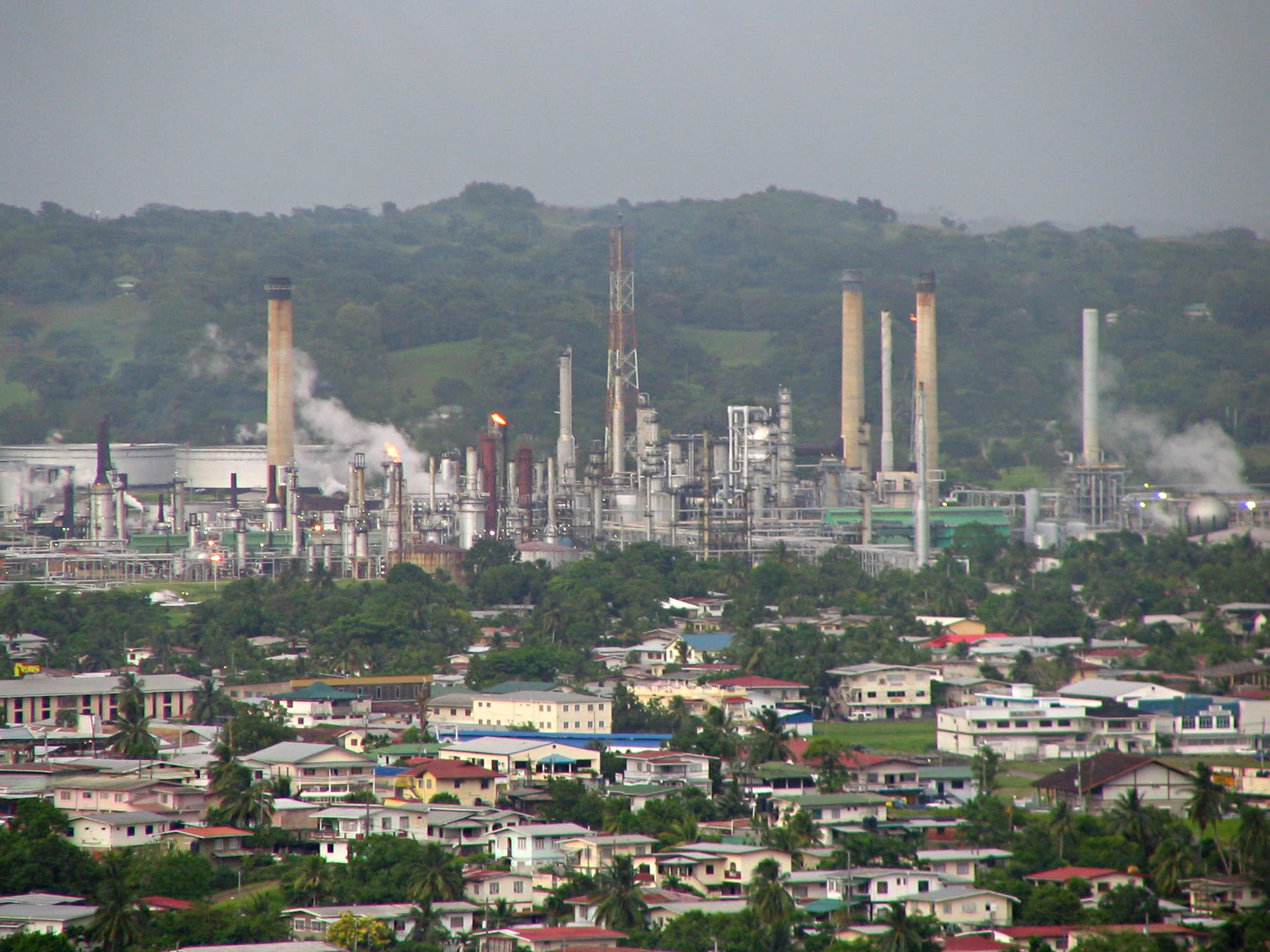 Energy infrastructure at Pointe-a-Pierre, Trinidad