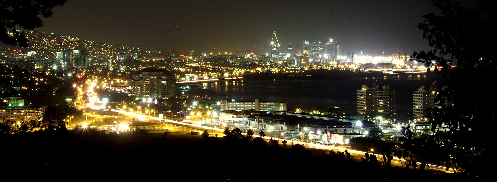 Port of Spain skyline at night